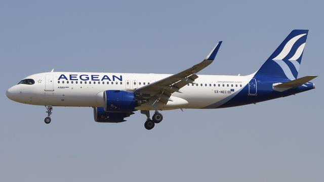 SX-NEC:Airbus A320:Aegean Airlines